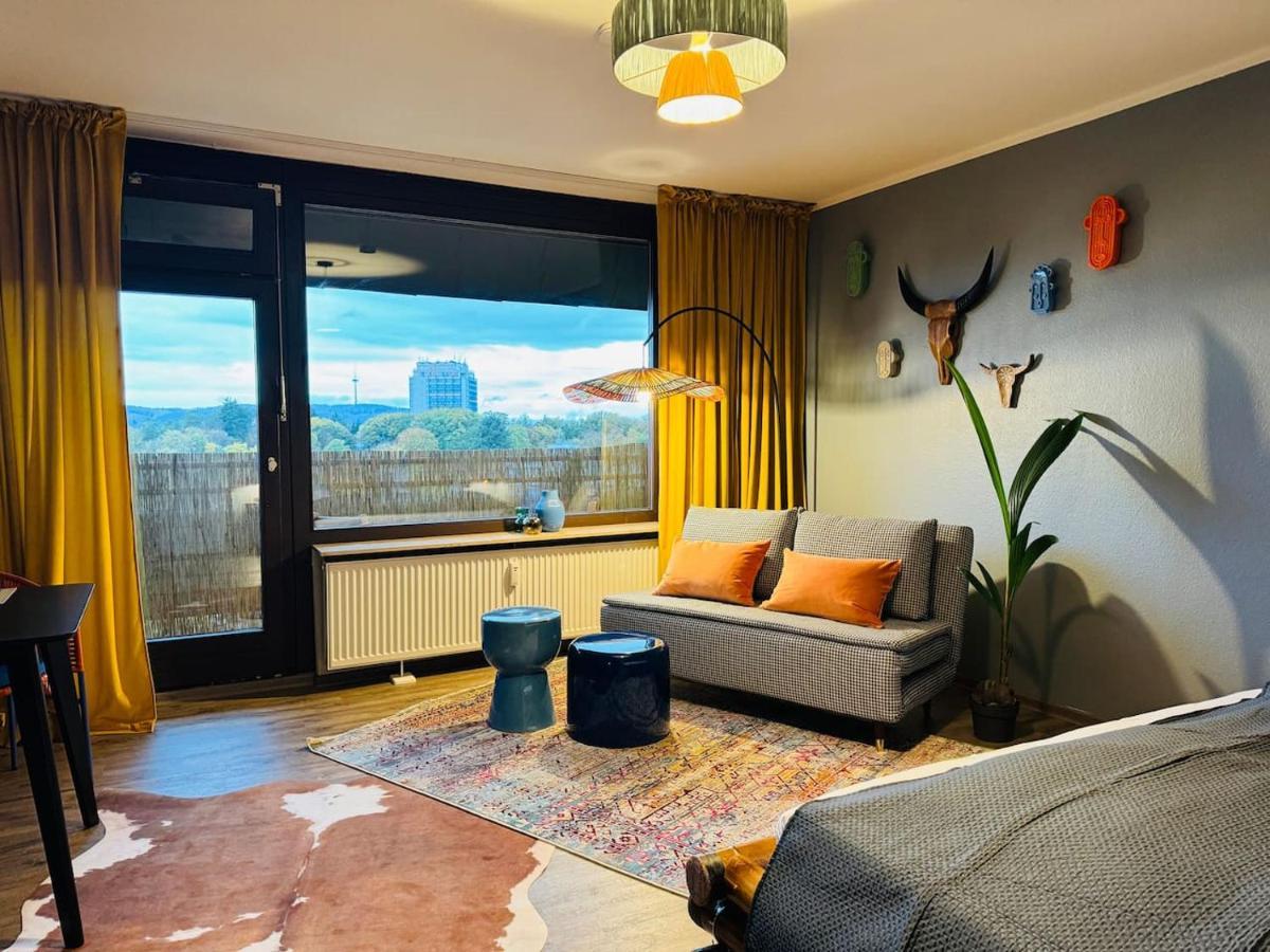Klassen Stay - Design Studio In 11 Etage - Tolle Aussicht - Sauna, Pool - Netflix 라한슈타인 외부 사진
